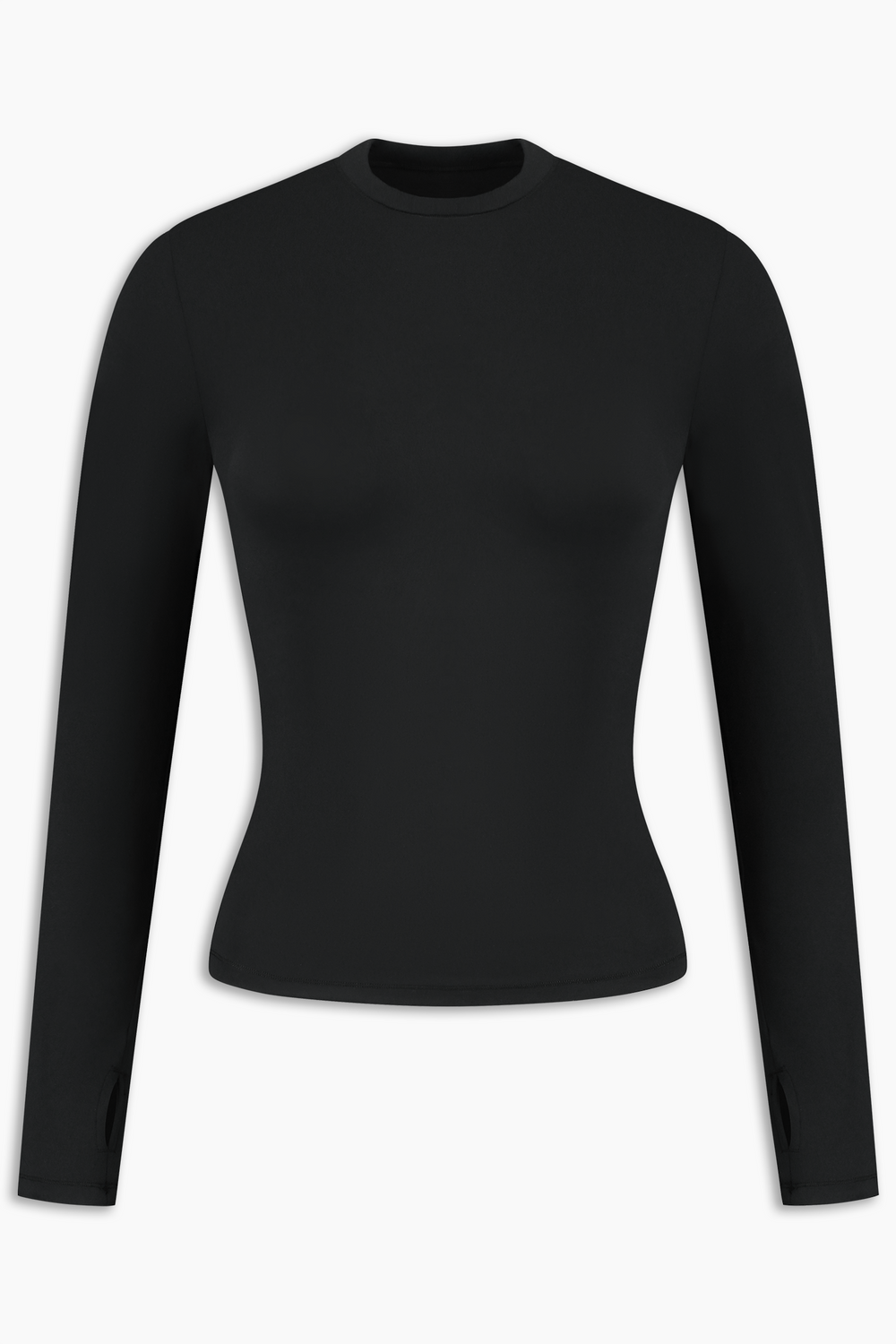 Fitted Long Sleeve T-Shirt Onyx